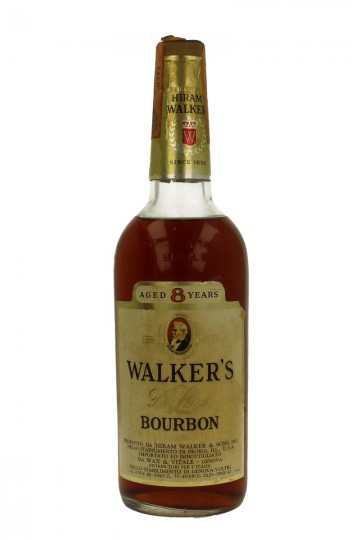 Walker's de luxe Straight Bourbon Whiskey 8 years old bot 60/70's 75cl 43%