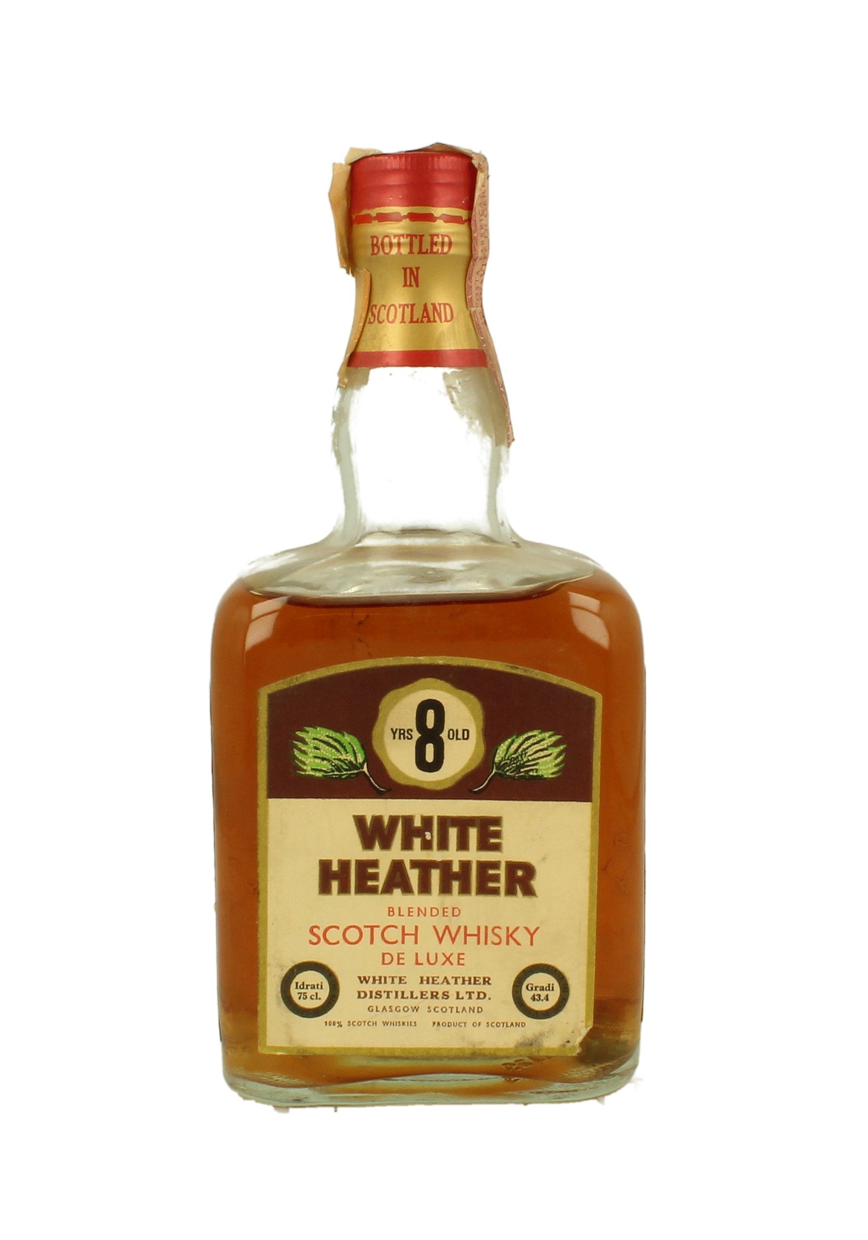 WHITE HEATHER 8yo Bot.80's 75cl 43.4% - Blended - Products