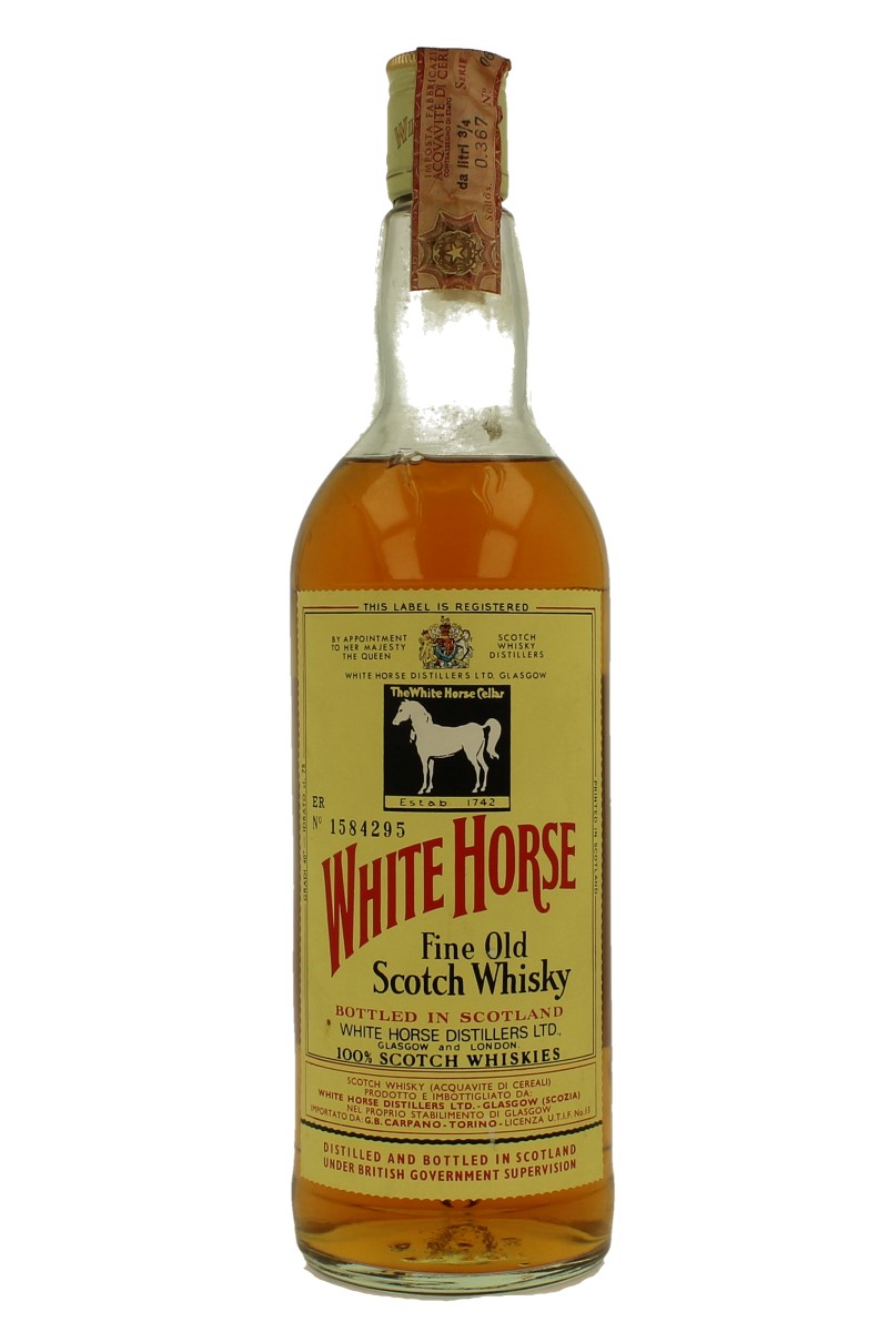 WHITE HORSE Blended Scotch Whisky Bot 60/70's 75cl 40 ob carpano