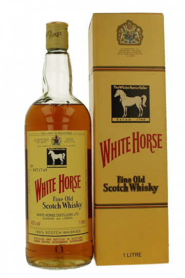 WHITE HORSE  Blended Scotch Whisky - Bot.70-80's 100cl 43%