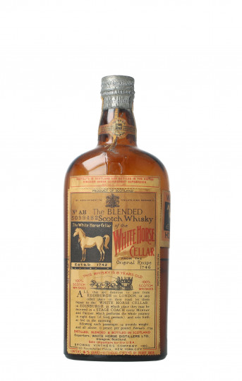WHITE HORSE Blended Scotch Whisky (Lagavulin) 1940 circa 75cl Very very low level