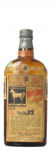 WHITE HORSE Blended Scotch Whisky (Lagavulin) 1940 circa 75cl Very very low level