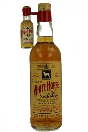WHITE HORSE Bot.1990's 70cl 40% - Blended-Montenegro import-With Miniature