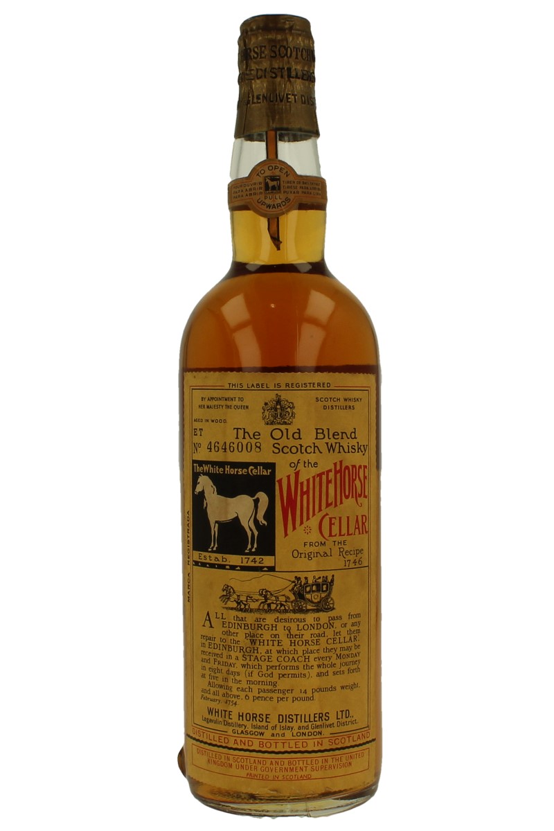 White Horse Spring Cap 雑酒特級1956-62 WHITE HORSE SPRING CAP Bot.1950/1960's 75cl 43% LAGAVULIN
