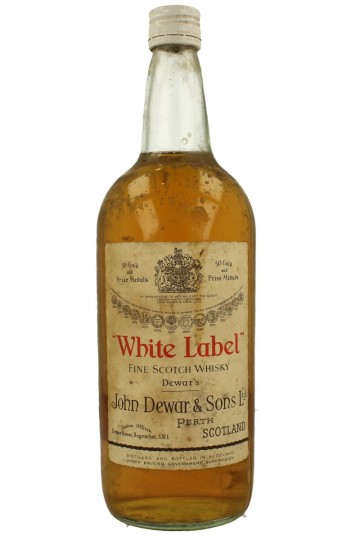 WHITE LABEL bot 50's-60's 1.1/5 Quart ? 43% John Dewar & Sons