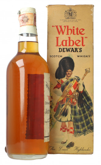 White Label Dewar  Blended  Scotch  Whisky Bottled 1950 circa 75cl 43% Spring cap- Very rare