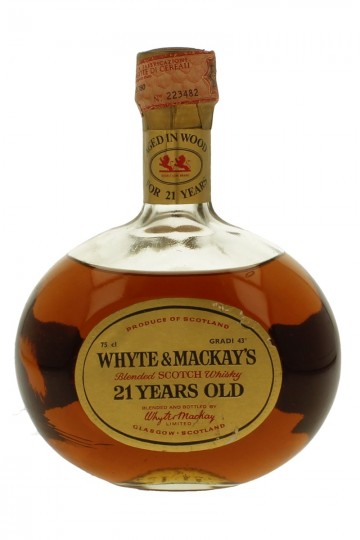 WHITE & MACKAY 21yo Bot.70's 75cl 43% - blended-old Dalmore inside-Orlandi Import