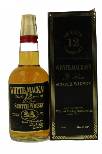 White & Mackay  Blended Scotch Whisky 12 Years Old - Bot.70's 70cl 43%