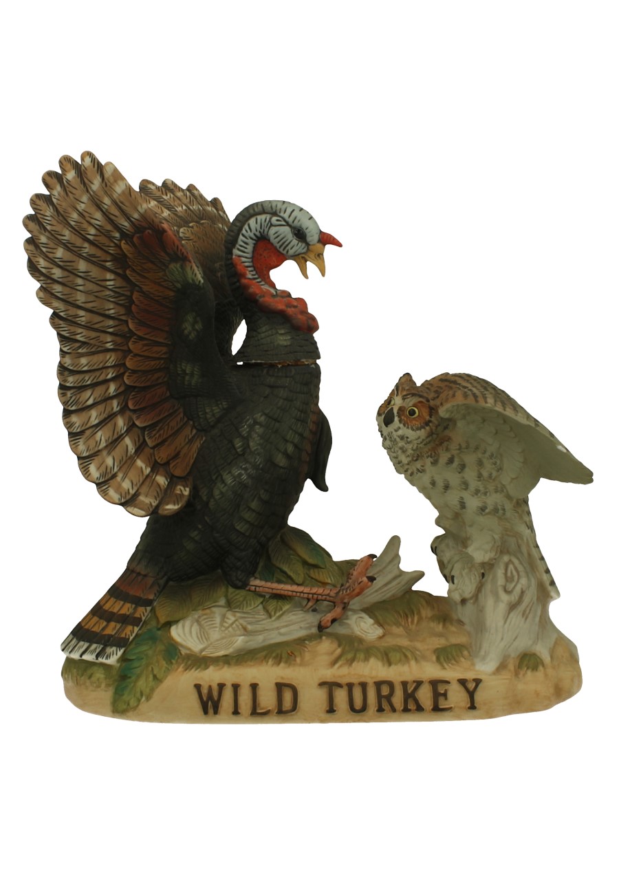 WILD TURKEY 8yo 4 5 quart 101 PROOF CERAMIC DECANTER kentucky