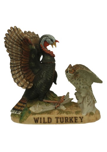 WILD TURKEY  8yo 4/5 quart  101 PROOF CERAMIC DECANTER kentucky bourbon