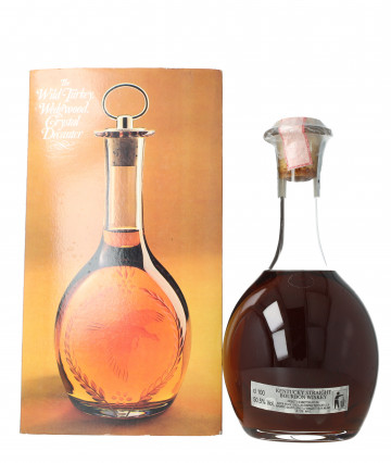 WILD TURKEY Kentucky Straight Bourbon Whiskey 1 litre 50.5% Wegwood Crystal decanter
