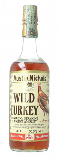 WILD TURKEY Kentucky Straight Bourbon Whiskey 1990 circa 70cl 101 US Proof