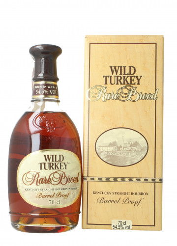 WILD TURKEY Kentucky Straight Bourbon Whiskey 1990 circa 70cl 54.5% Ob-barrel Proof Rare Bread