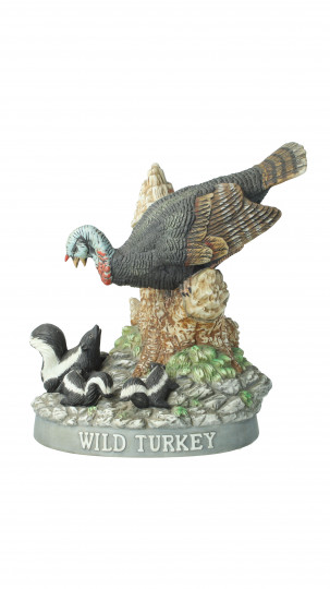 WILD TURKEY Kentucky Straight Bourbon Whiskey 8 year Old Bottled 1986 75cl 50.5% OB- Ceramic decanter