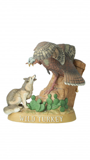 WILD TURKEY Kentucky Straight Bourbon Whiskey 8 year Old Bottled 1986 75cl 50.5% OB- Ceramic decanter