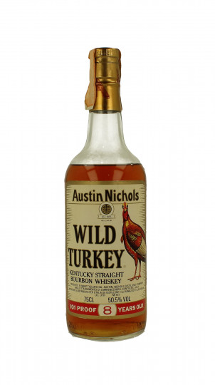 WILD TURKEY Kentucky Straight Bourbon Whiskey 8 Years Old - Bot.70-80's 75cl 101 US Proof