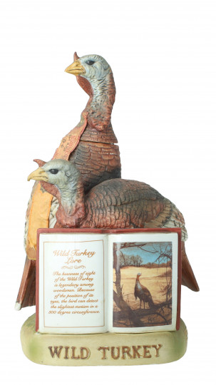 WILD TURKEY Kentucky Straight Bourbon Whiskey Bottled 1981 75cl 50.5% OB- Ceramic decanter