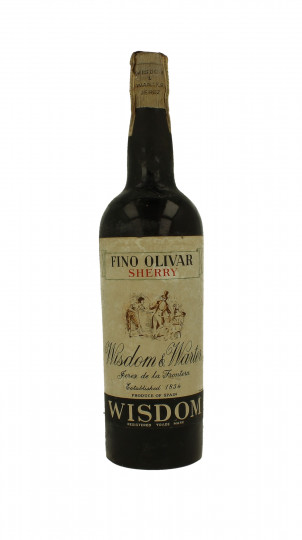 Wisdom's  Sherry Wine Bot 60/70's 75cl Fino Olivar