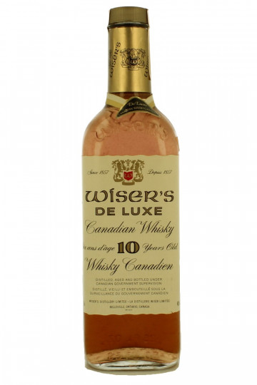 Wiser De Luxe 10 years Old bottled 1968 71cl 40% Canadian Whiskey