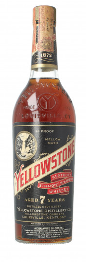 Yellostone Kentucky Straight Bourbon Whiskey 7 years old 1960-1970 circa 75cl 45%