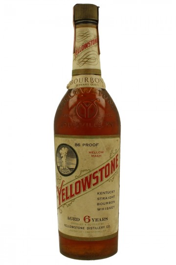 Yellowstone   Kentucky Straight Bourbon Whiskey 6 years old bot 60/70's 75cl 86 US-Proof