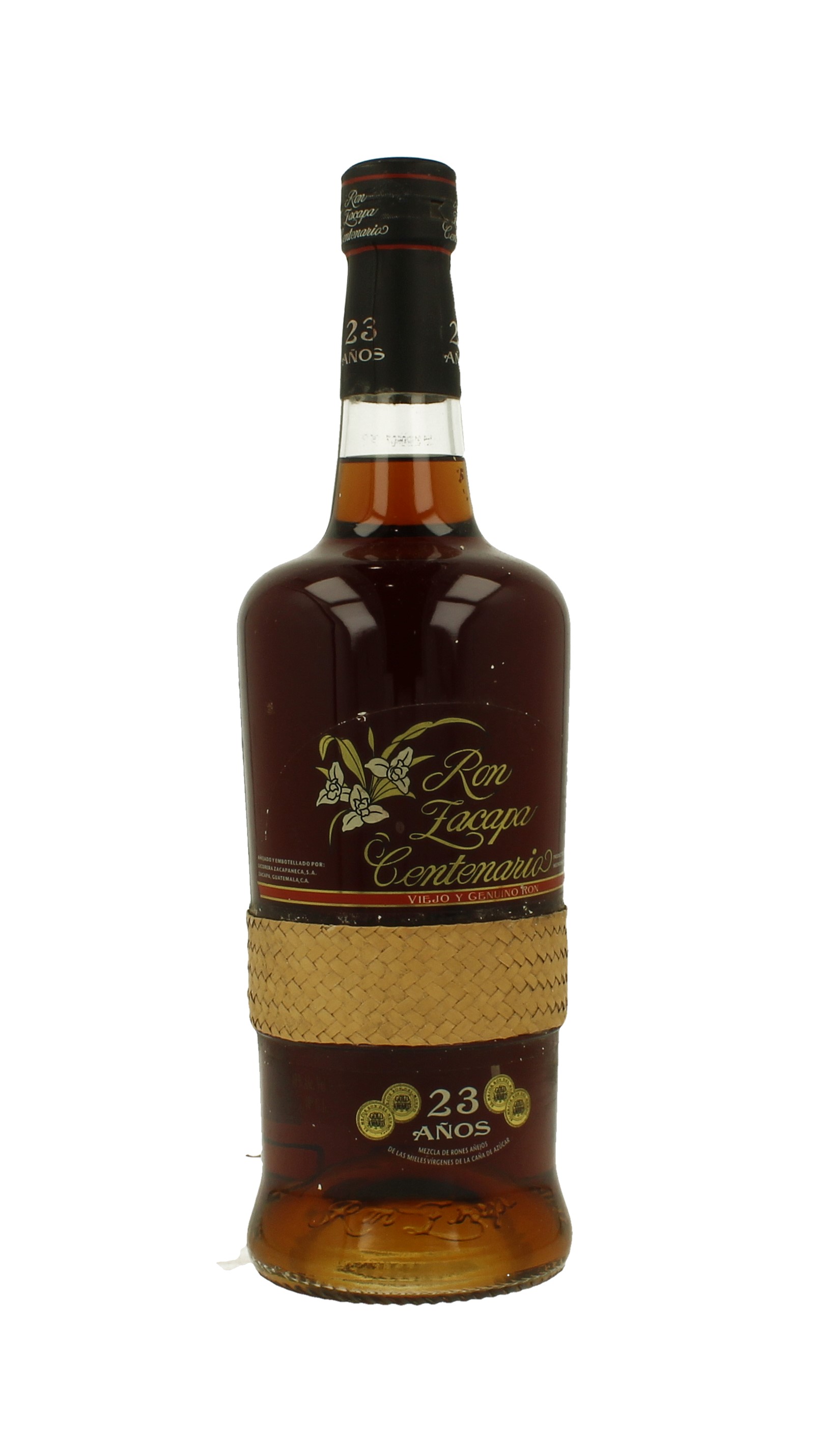 Zacapa Rum 23 Years Old old bottle 70cl 40 Centenario ring in palm