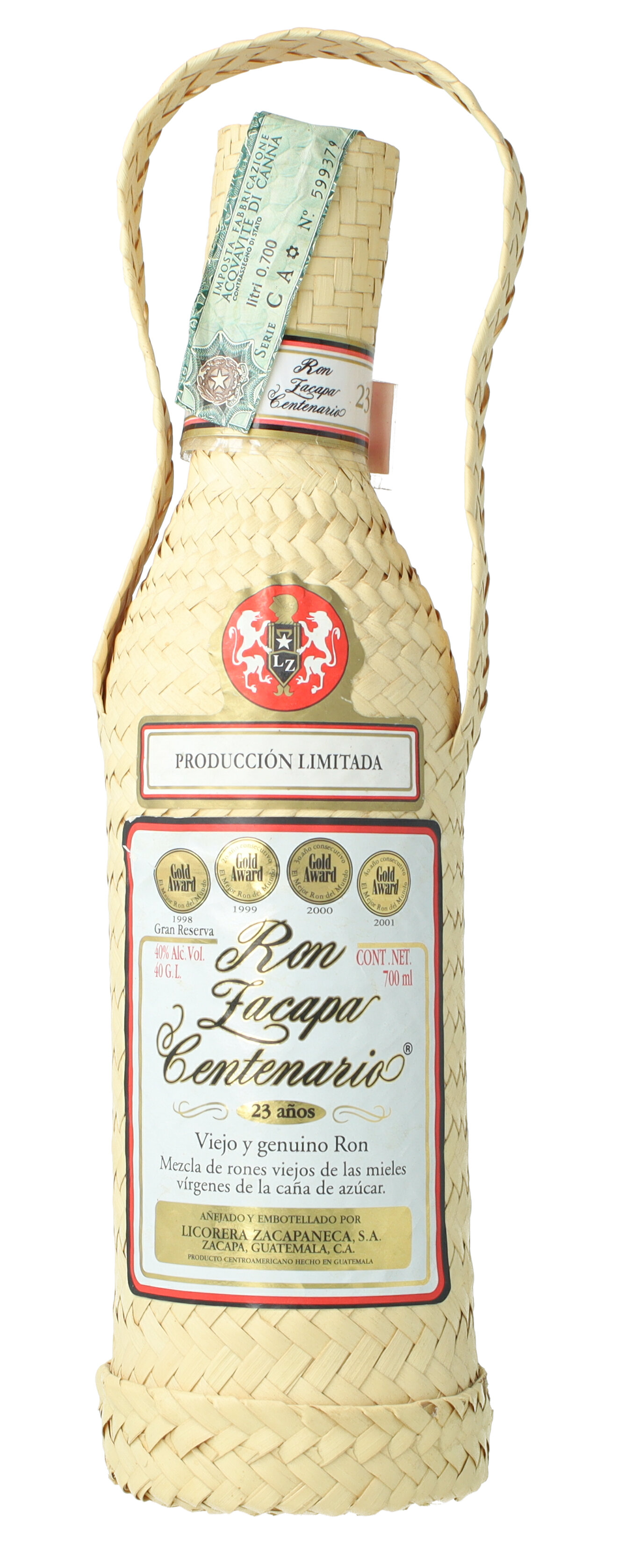 zacapa white label Centenario 23 Years Old 70cl 40% - Products